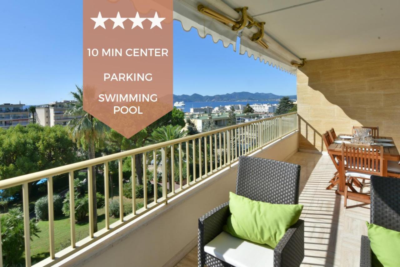 Close To Downtown Cannes Swimming Pool And Sea View Екстер'єр фото